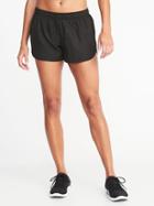 Old Navy Womens Semi-fitted Run Shorts For Women Black Stripe Color 3 Size M