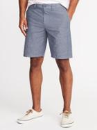 Old Navy Mens Slim Ultimate Built-in Flex Chambray Shorts For Men (10) Chambray Blue Size 38w