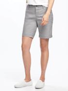 Old Navy Everyday Twill Shorts For Women 9 - Grey Goods