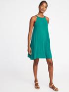 Old Navy Womens Suspended-neck Swing Dress For Women I Can';t Teal Size M