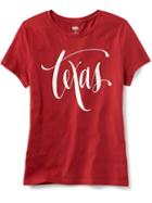 Old Navy Short Sleeve State Tee For Women - Bed Of Roses