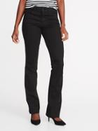 Old Navy Womens Mid-rise Boot-cut Jeans For Women Black Size 0