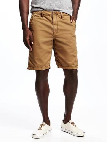 Old Navy Broken In Khaki Shorts For Men 10 - Bandolier Brown