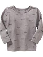 Old Navy Patterned Long Sleeve Tee - Carbon