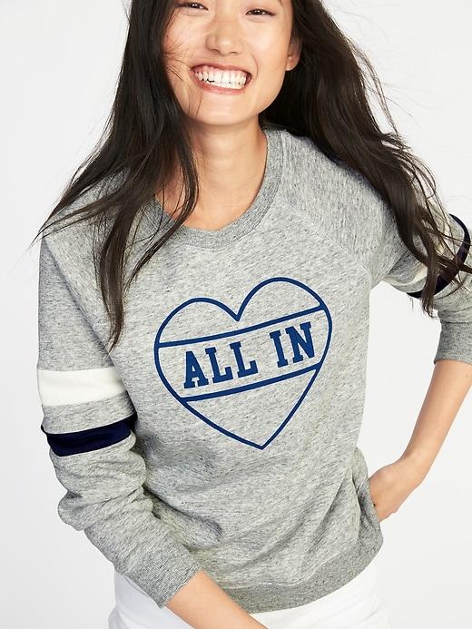 Old Navy Womens Relaxed Graphic Crew-neck Sweatshirt For Women All In Size M