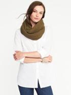 Old Navy Lightweight Rib Knit Infinity Scarf - Olive
