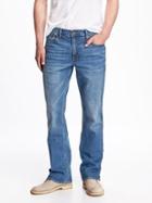 Old Navy Mens Straight Built-in Flex Jeans For Men Light Wash Size 48w