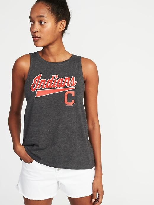 Old Navy Womens Mlb Team High-neck Tank For Women Cleveland Indians Size Xxl