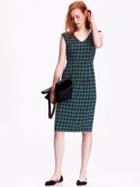 Old Navy Womens Cap Sleeve Fit &amp; Flare Dress Size L Tall - Houndstooth