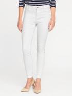 Old Navy Womens Mid-rise Built-in-sculpt Rockstar Jeans For Women Bright White Size 20