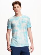 Old Navy Tie Dye Crew Neck Tee For Men - Blue