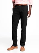 Old Navy Slim Non Iron Built In Flex Khakis For Men - Black