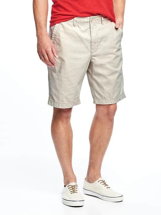 Old Navy Broken In Khaki Shorts For Men 10 - Canvas