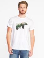 Old Navy Mens Soft-washed Graphic Tee For Men Bear In The Woods Size Xl