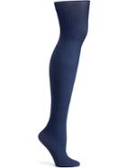 Old Navy Rib Knit Tights For Women - Navy Blue