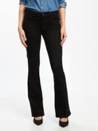 Old Navy Mid Rise Black Micro Flare Jeans For Women - Black