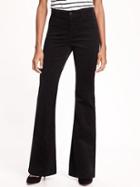 Old Navy High Rise Vintage Cord Flare Jeans For Women - Black