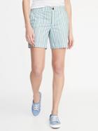 Mid-rise Twill Everyday Shorts For Women - 7-inch Inseam