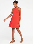 Old Navy High Neck Swing Dress For Women - Sea Anemone