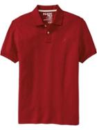 Old Navy Mens Slim Fit Pique Polos - Table Wine