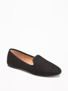 Old Navy Sueded Loafers For Women - Black