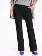 Old Navy Womens Flared Khakis For Women Black Size 18