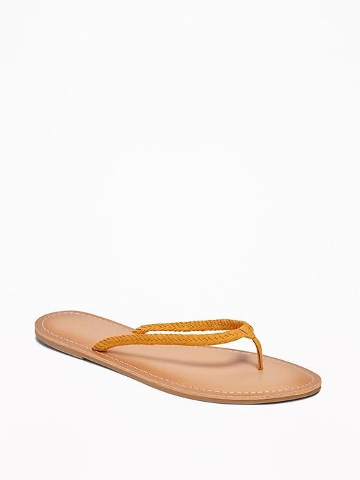 Old Navy Womens Braided Capri Sandals Mustard Size 10
