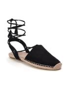 Old Navy Sueded Lace Up Espadrilles For Women - Black