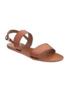 Old Navy Faux Leather Double Strap Sandals For Women - Cognac Brown