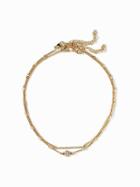 Old Navy Double Row Choker Necklace For Women - Gold