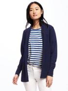 Old Navy Shawl Collar Open Front Cardi For Women - In The Navy