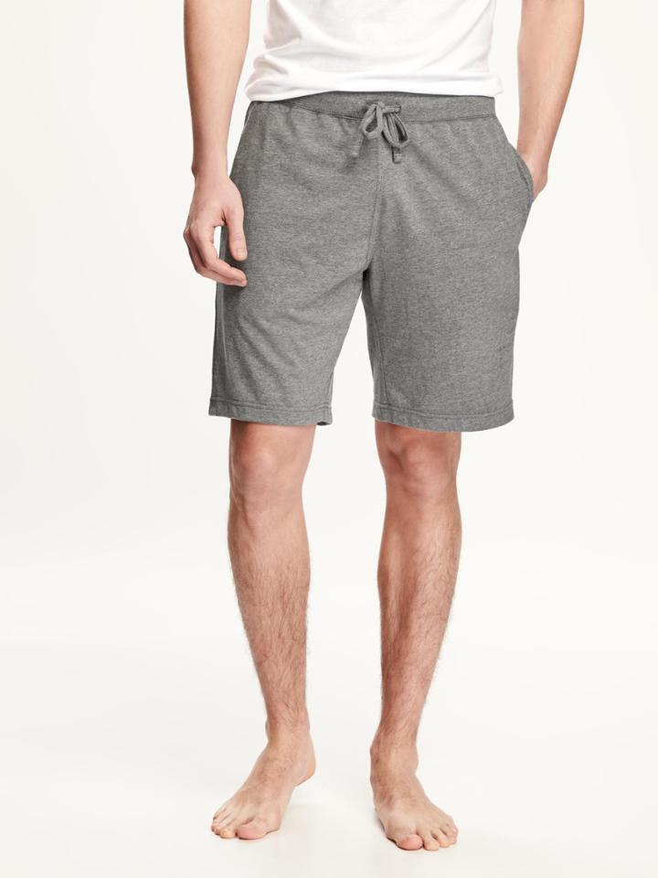 Old Navy Jersey Knit Lounge Shorts For Men - Light Heather Gray