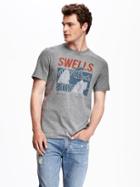 Old Navy Graphic Tee For Men - Dark Heather Grey