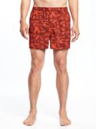 Old Navy Printed Boxer Shorts For Men - Red Hawaiian
