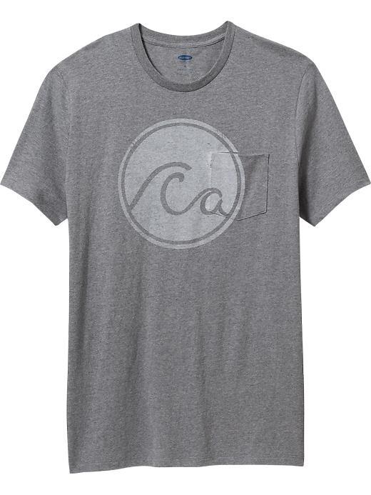 Old Navy Mens Surf Graphic Tees Size Xxl Big - Heather Gray