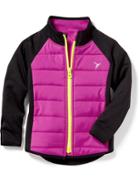 Old Navy Quilted Full Zip Jacket - Fuchsia Leaders Poly