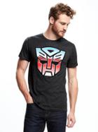 Old Navy Transformers Graphic Tee For Men - Dark Heathered Gray