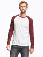 Old Navy Waffle Knit Crew Neck Tee For Men - Bright White
