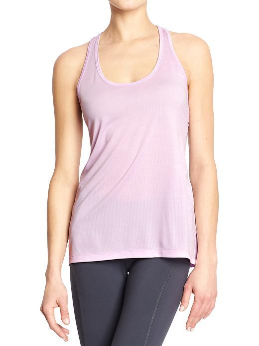 Old Navy Womens Active Elastic Racerback Tanks - Lavender Go Lightly