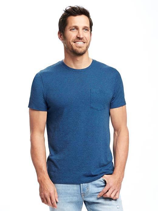 Old Navy Soft Washed Crew Neck Pocket Tee For Men - The Cerulean Life