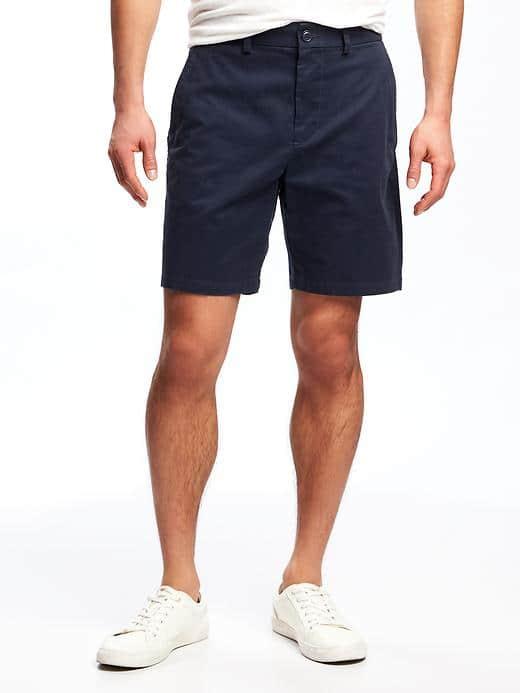 Old Navy Built In Flex Slim Ultimate Khaki Shorts For Men 8 - Ink Blue