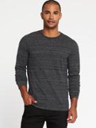 Old Navy Mens Soft-washed Slub-knit Tee For Men Dark Charcoal Gray Size S