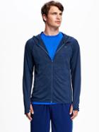 Old Navy Lightweight Go Dry Mesh Hoodie For Men - Blue It Off
