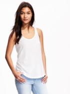 Old Navy Relaxed Racerback Tank For Women - Bright White