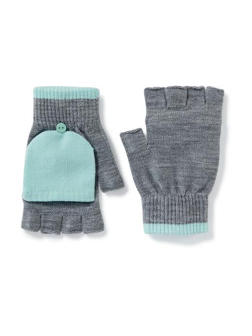 Old Navy Convertible Sweater Knit Gloves For Women - Gray Combo