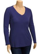 Old Navy Womens Plus Perfect V Neck Tees - Goodnight Nora