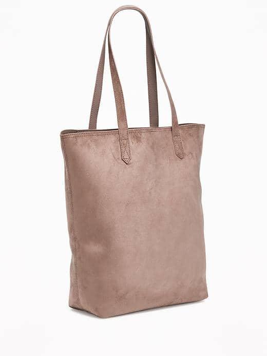 Old Navy Sueded Tote For Women - New Taupe