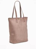 Old Navy Sueded Tote For Women - New Taupe