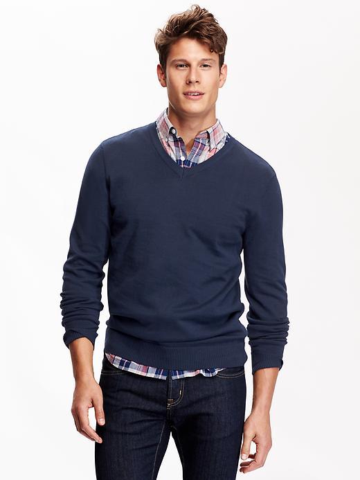 Old Navy Mens Solid V Neck Sweaters Size Xxl Big - Midnight River