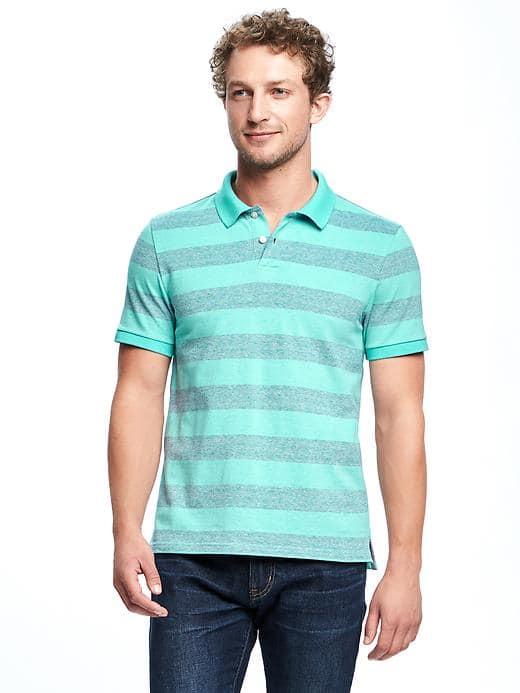 Old Navy Built In Flex Pro Polo For Men - Teal